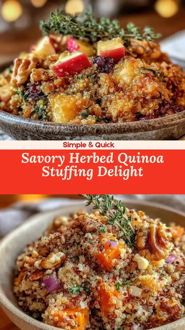 herbed quinoa stuffing recipe