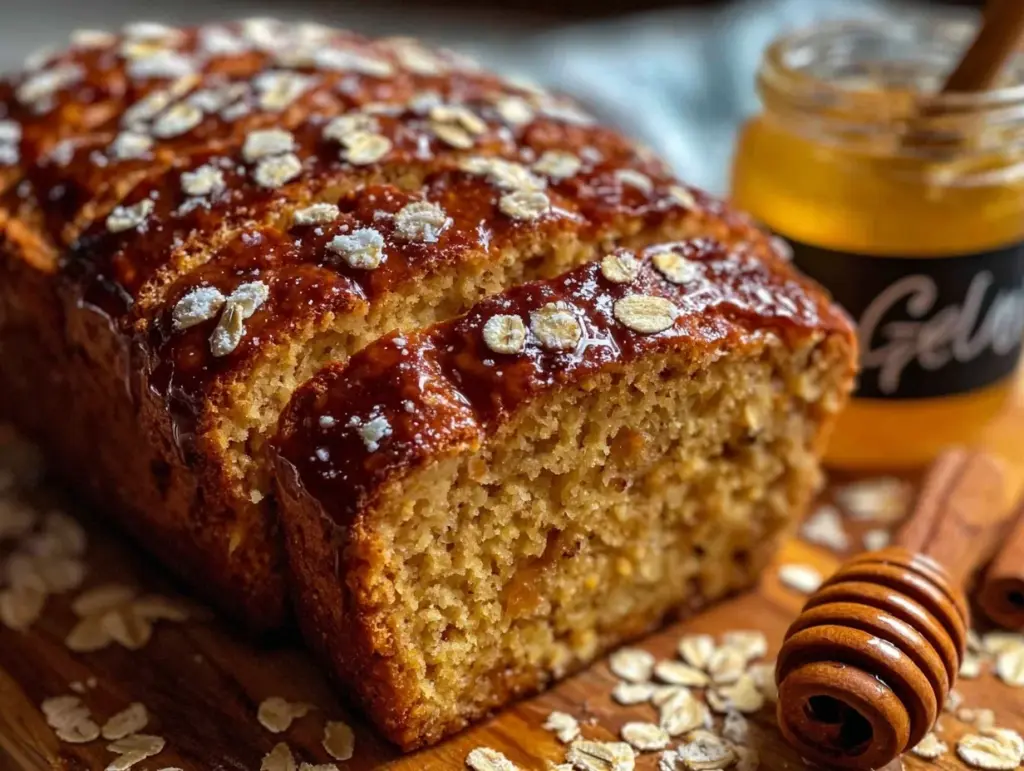 honey-cinnamon oatmeal bread - featured image