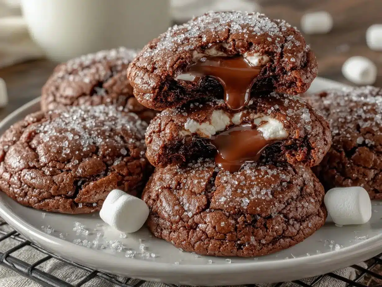 hot chocolate cookies preparation steps