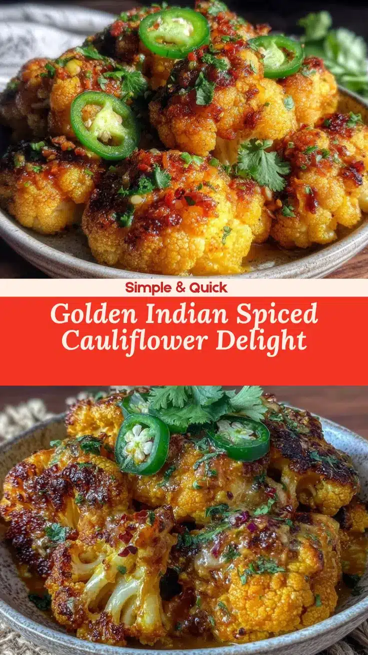 indian spiced cauliflower recipe
