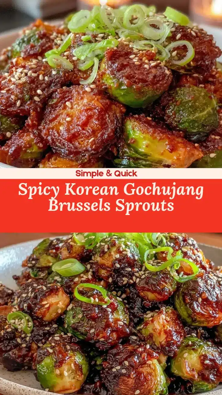 Korean glazed Brussels sprouts recipe