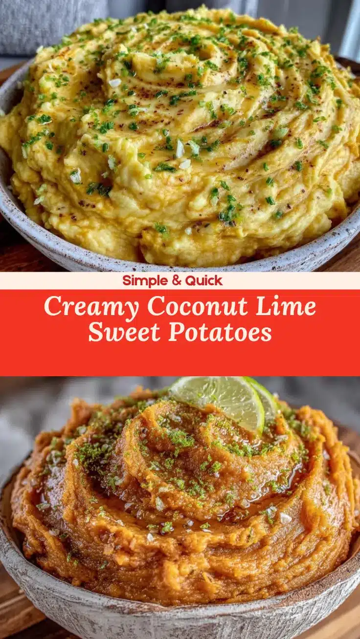 mashed sweet potatoes with coconut milk and lime recipe