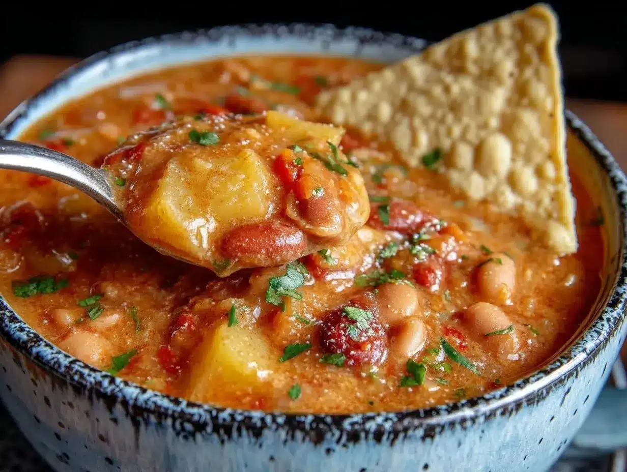 Mexican pinto bean soup preparation steps