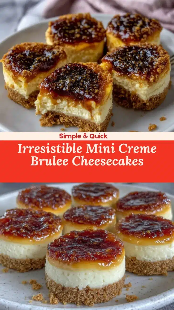 mini creme brulee cheesecakes recipe