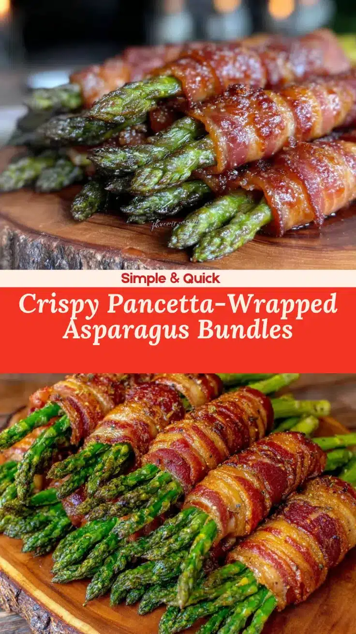 pancetta-wrapped asparagus bundles recipe