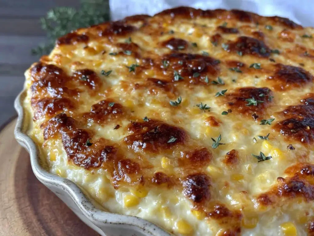 Parmesan creamed corn casserole - featured image