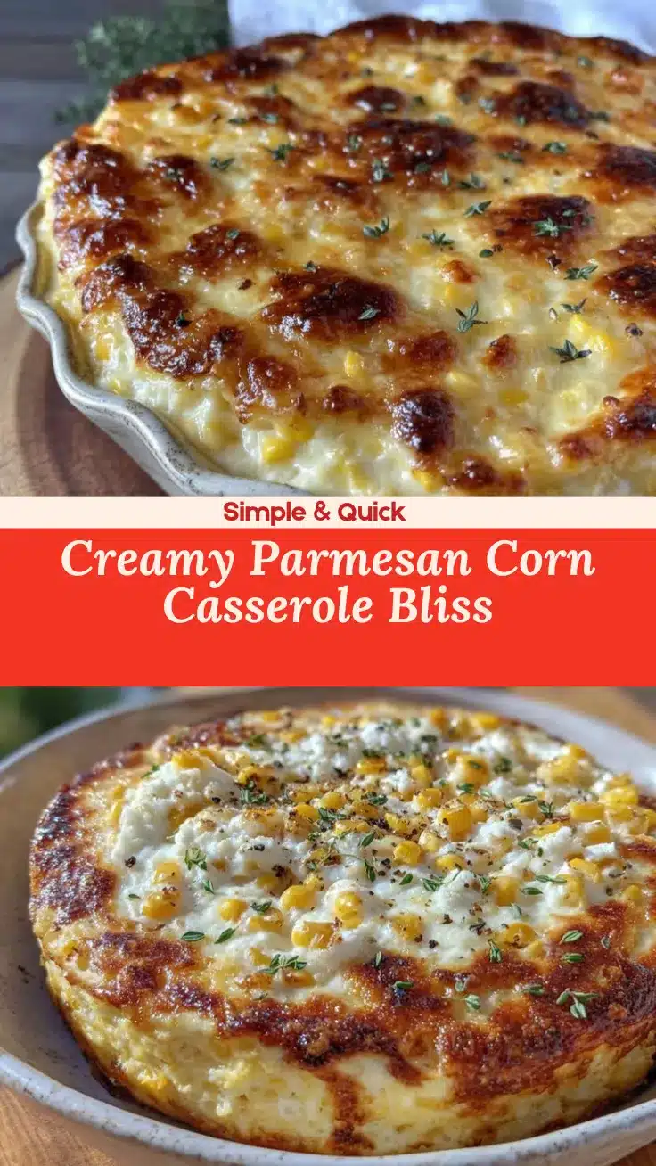 Parmesan creamed corn casserole recipe