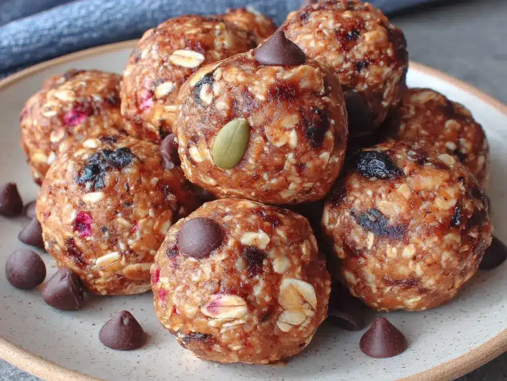 pumpkin protein energy balls - featured image