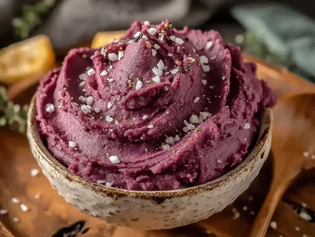 purple sweet potato mash - featured image