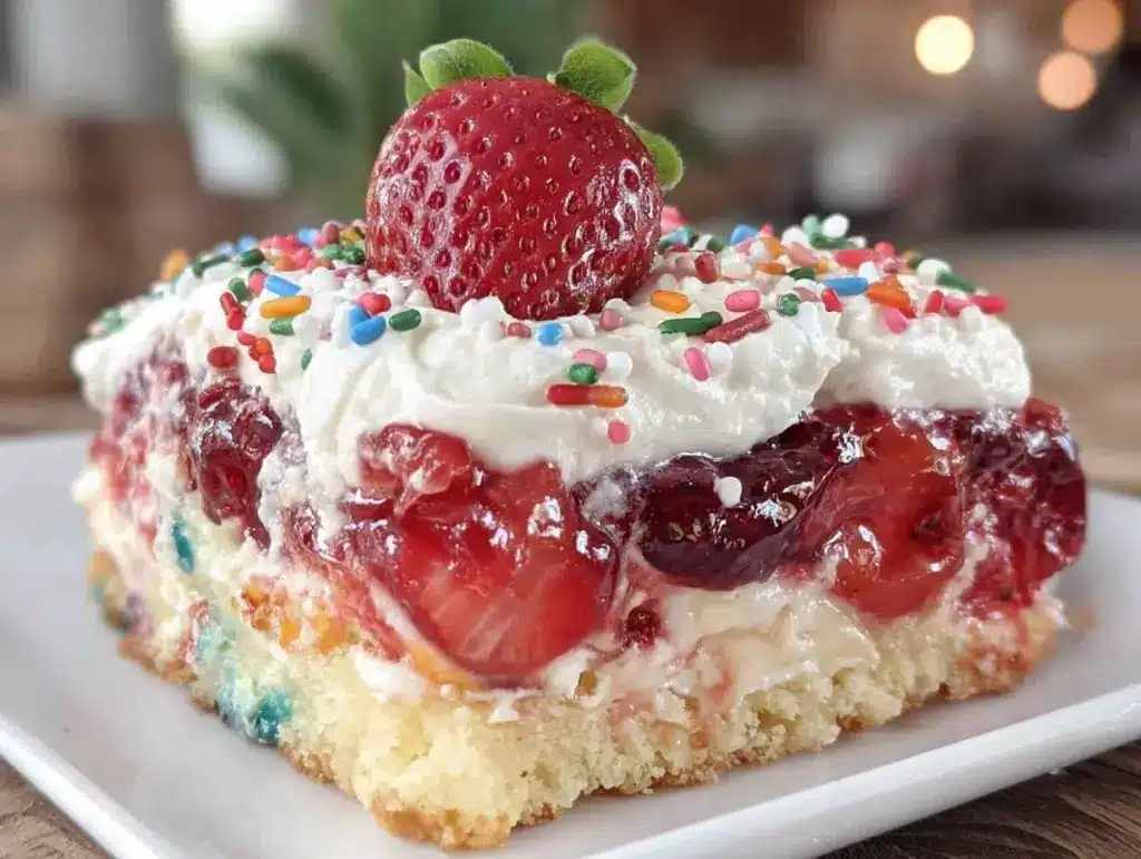 red white and berry dessert - featured image