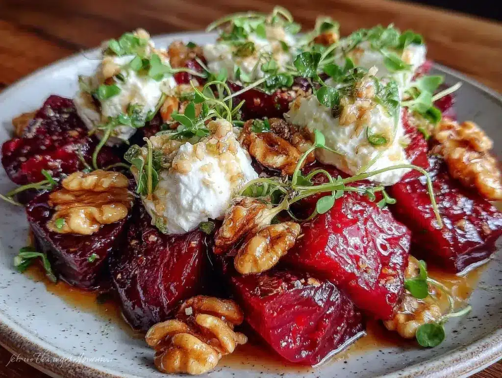 roasted beet salad - featured image