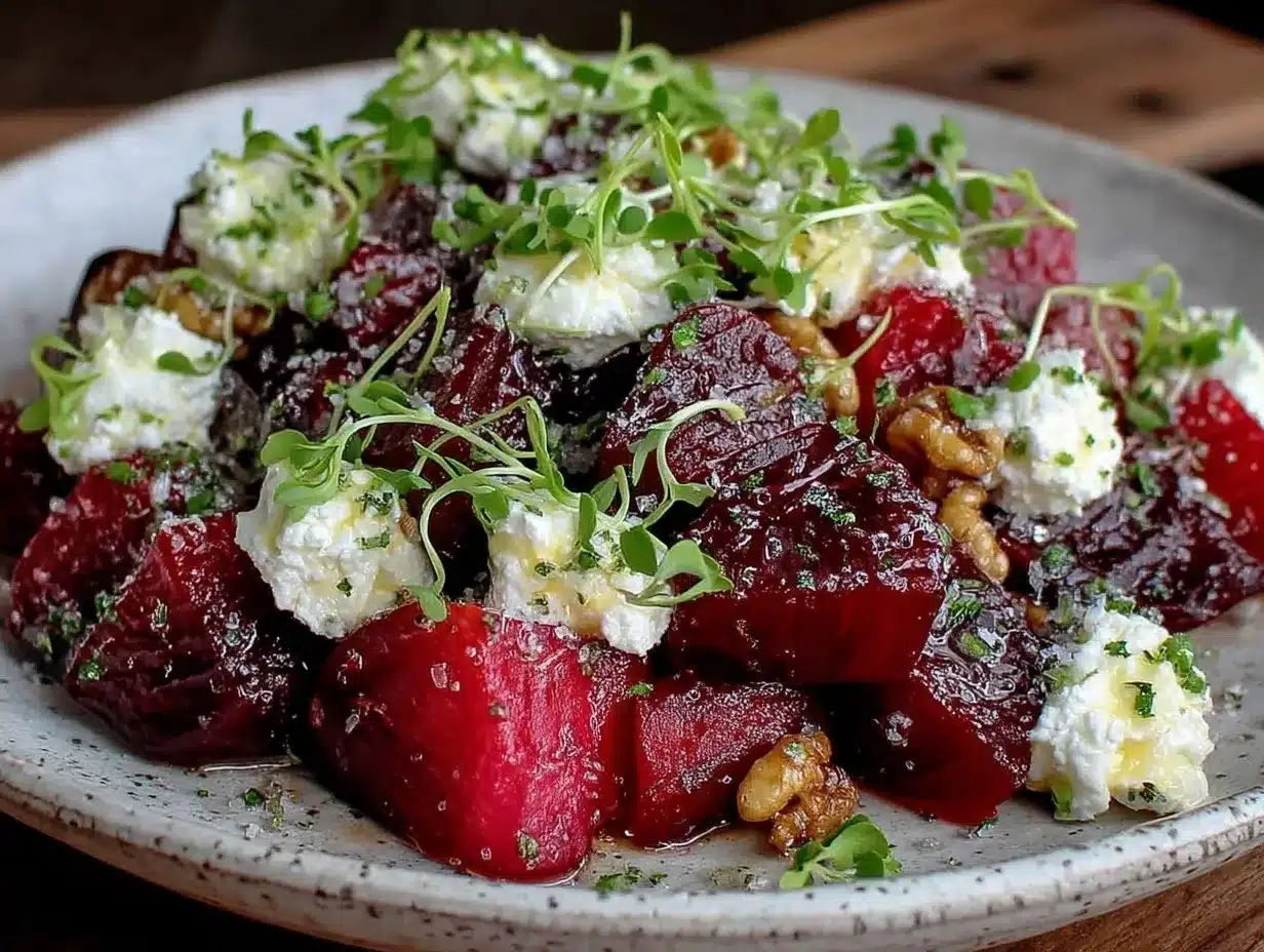 roasted beet salad preparation steps