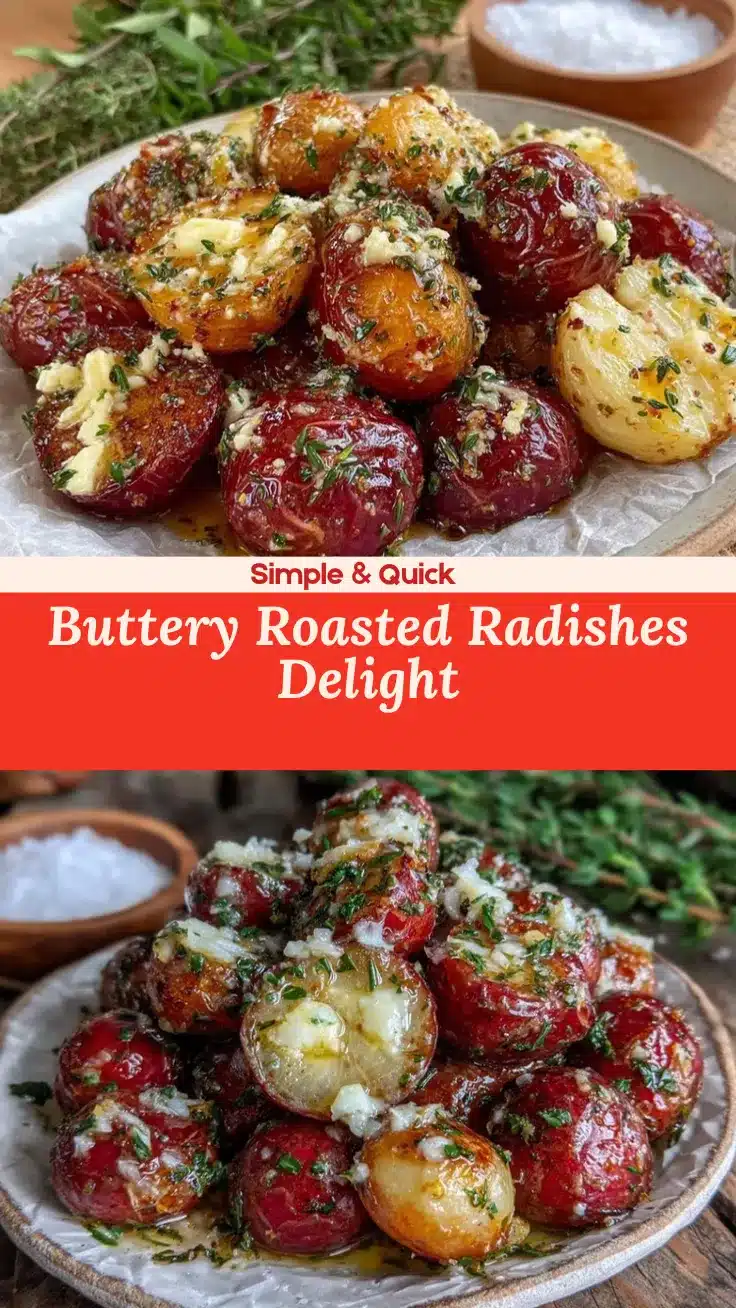 roasted radishes with herb butter recipe