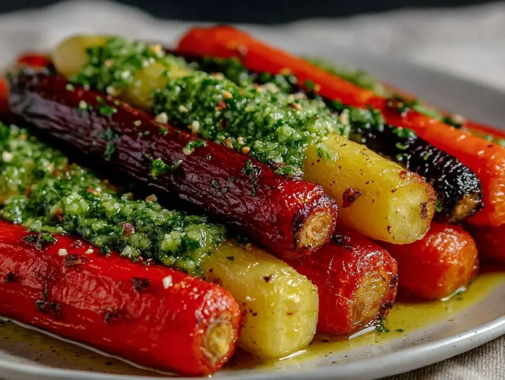 roasted rainbow carrots - featured image