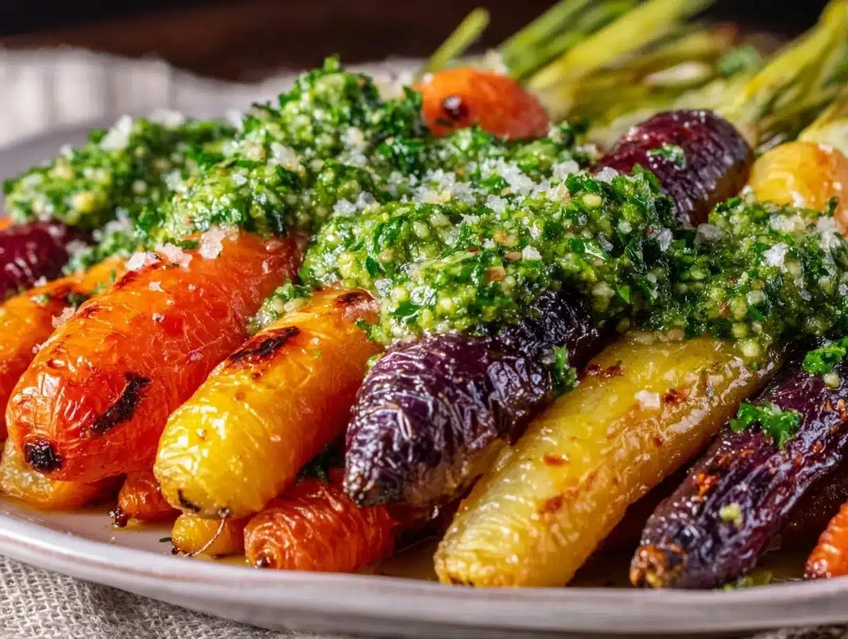 roasted rainbow carrots preparation steps
