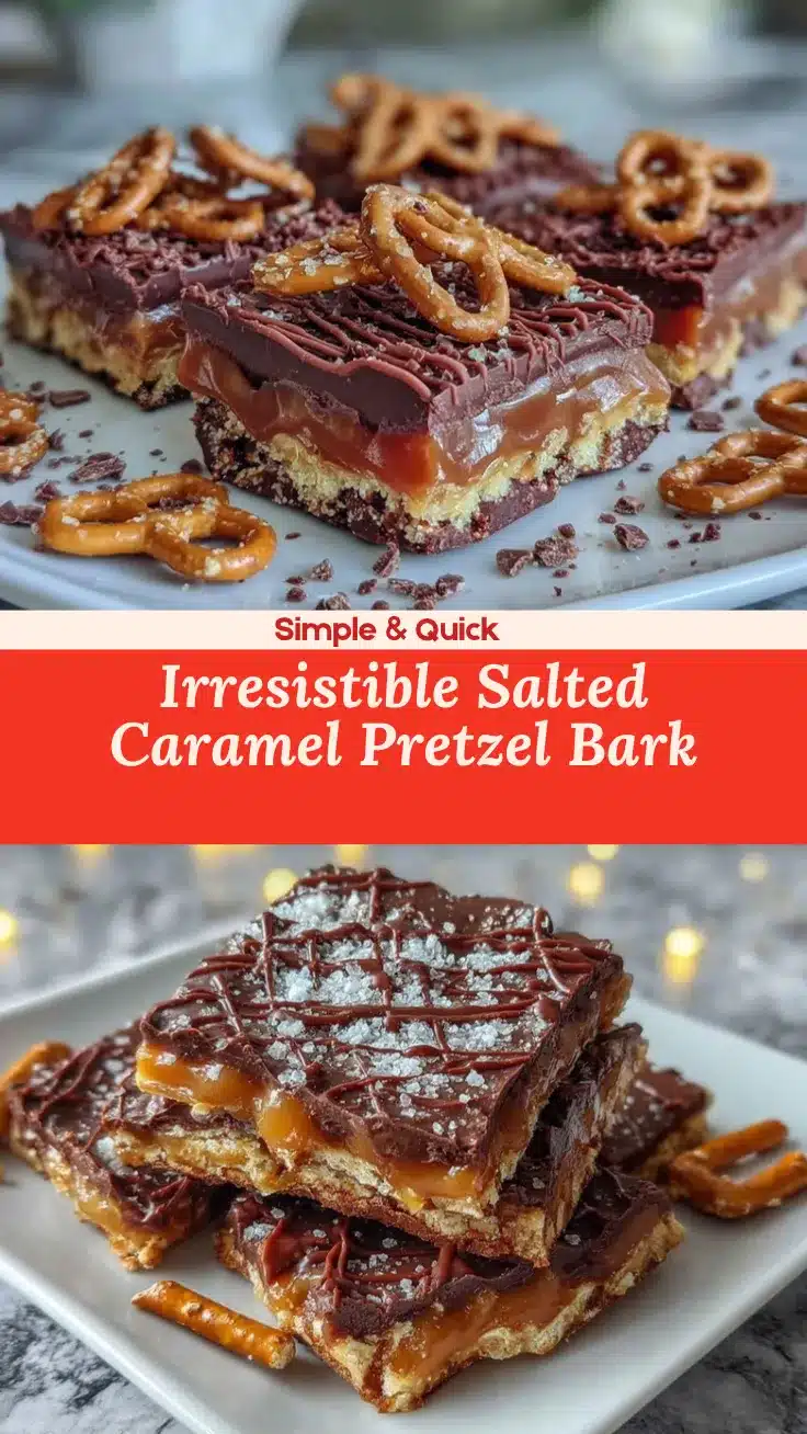 salted caramel pretzel bark recipe