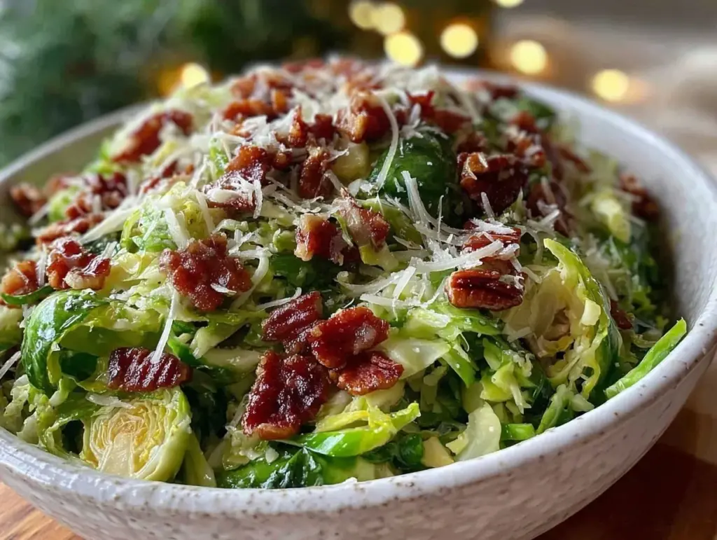 shaved Brussels sprouts salad - featured image