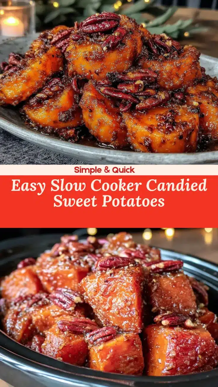 slow cooker candied sweet potatoes recipe