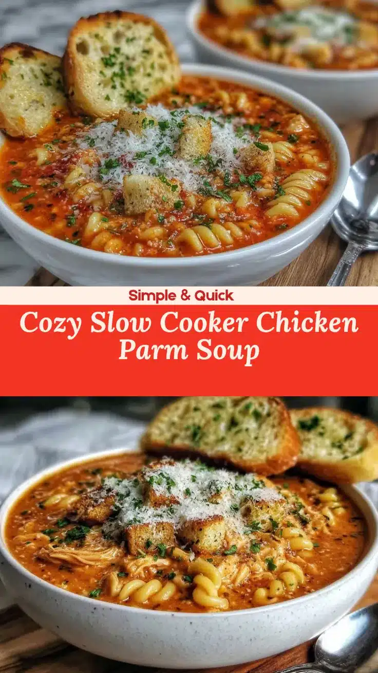 slow cooker chicken parm soup recipe
