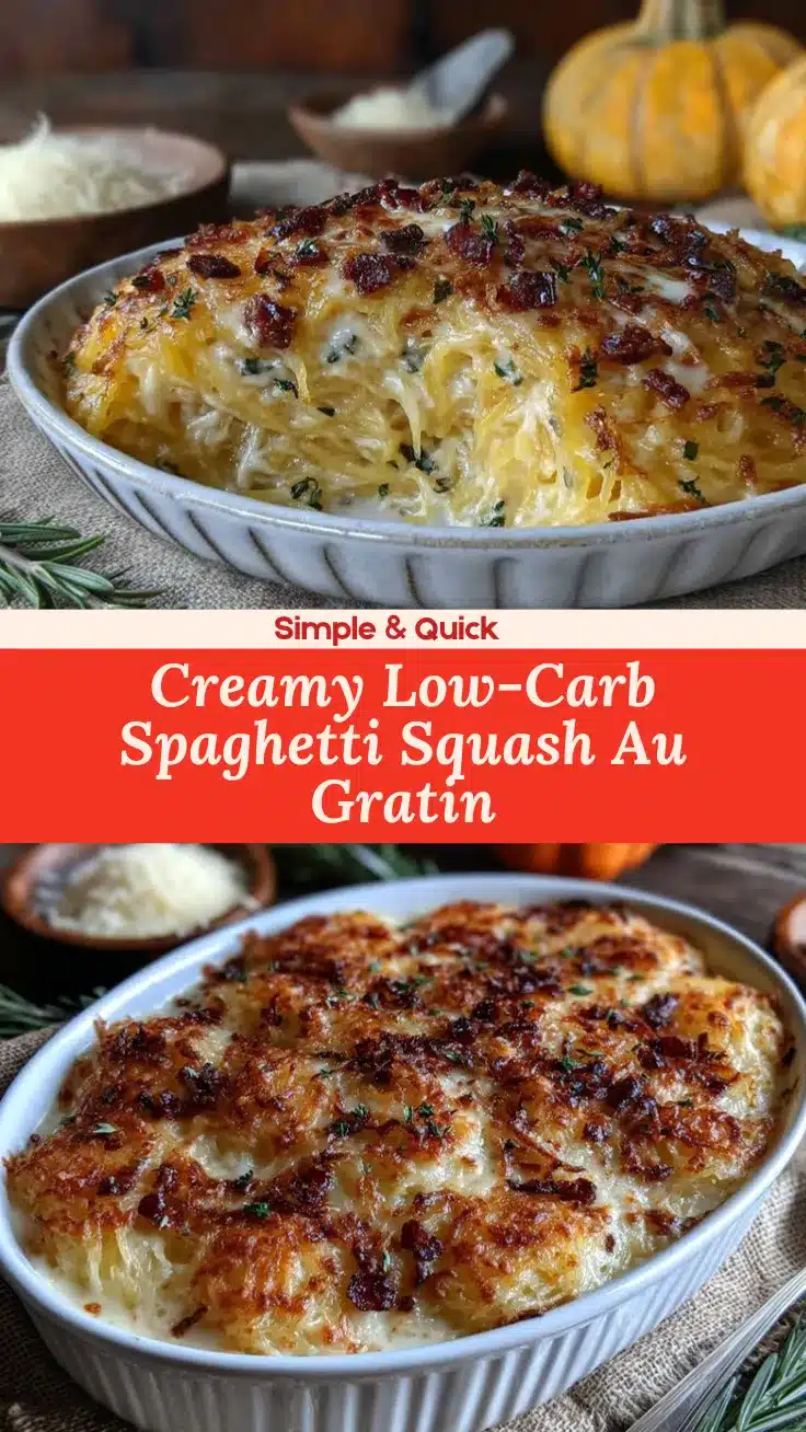 spaghetti squash au gratin recipe