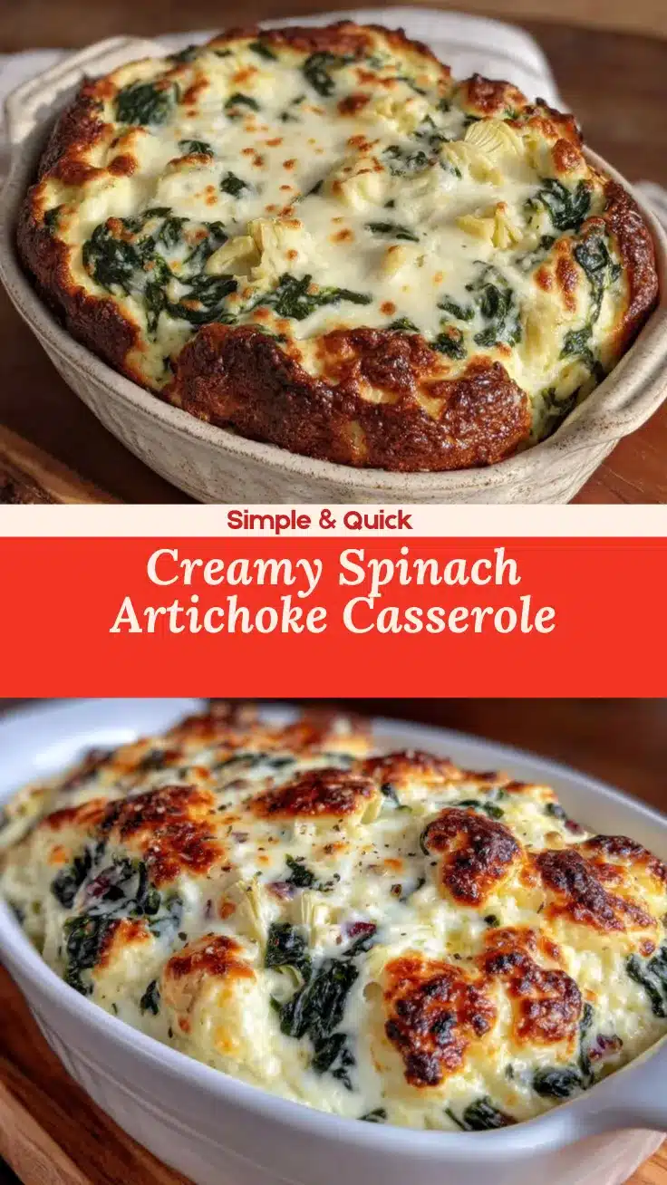 spinach artichoke casserole recipe