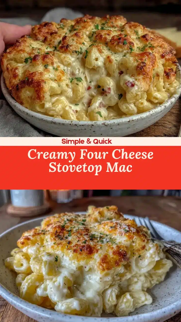 stovetop mac and cheese with four cheeses recipe