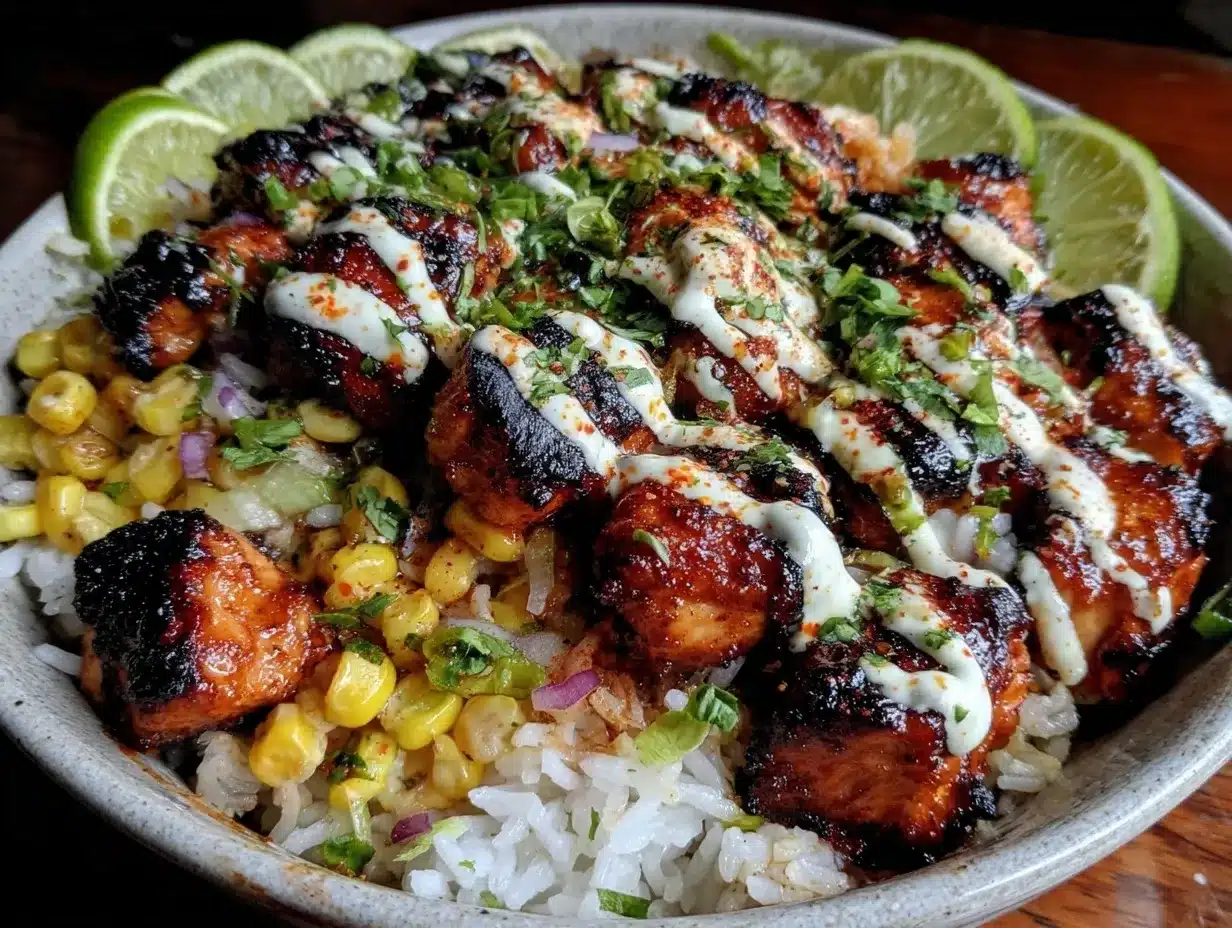 street corn chicken bowls preparation steps