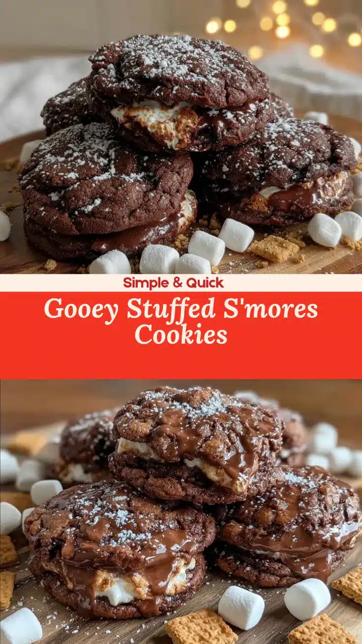 stuffed smores cookies recipe