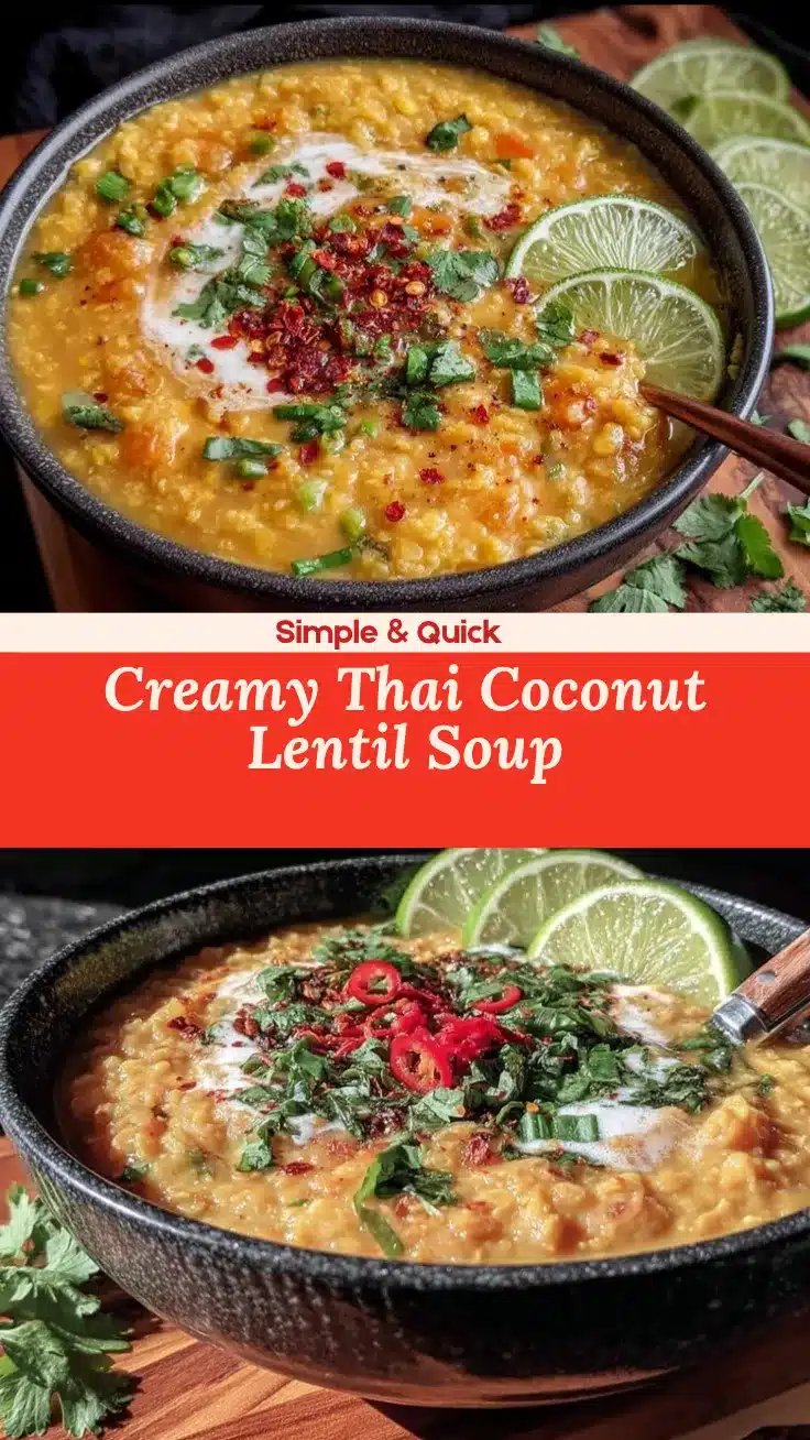 Thai Coconut Red Lentil Soup recipe