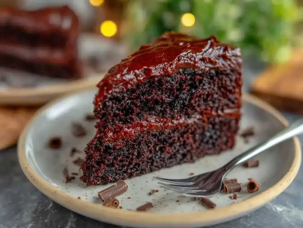 vegan chocolate cake - featured image