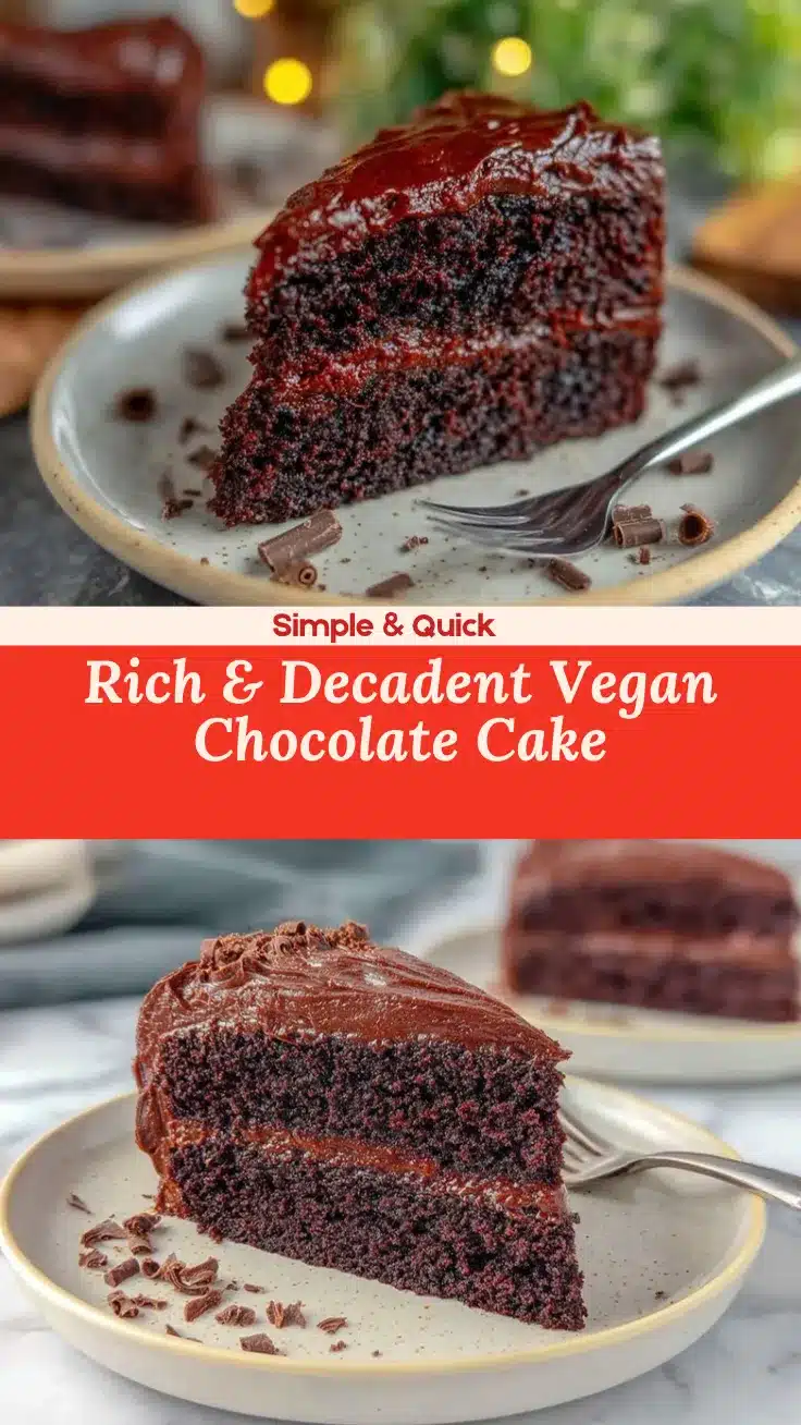 vegan chocolate cake recipe