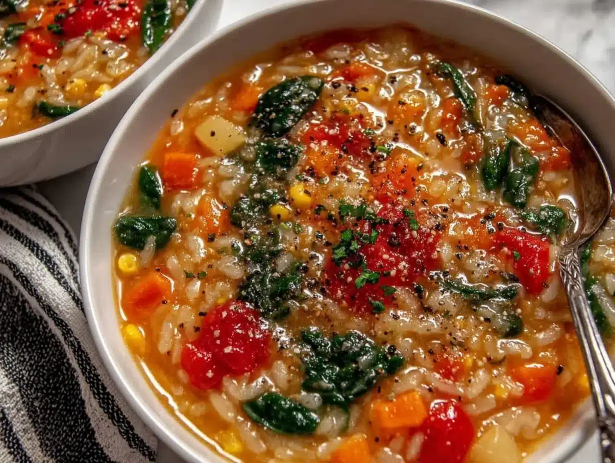 vegetable orzo soup preparation steps