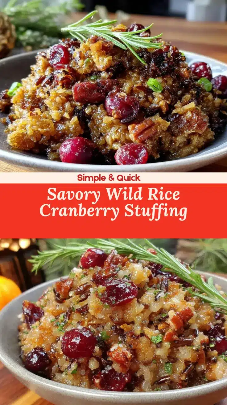 wild rice and cranberry stuffing recipe