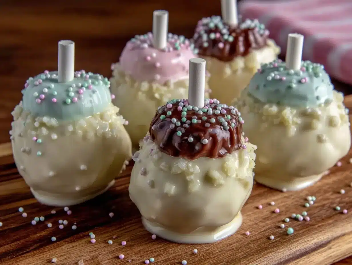 baby bottle cake pops preparation steps