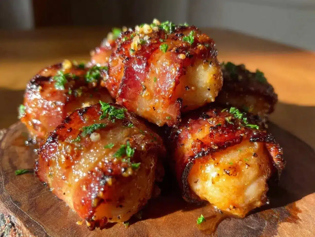 bacon wrapped water chestnuts recipe preparation steps