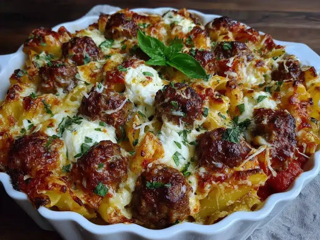 baked ziti with italian sausage - featured image