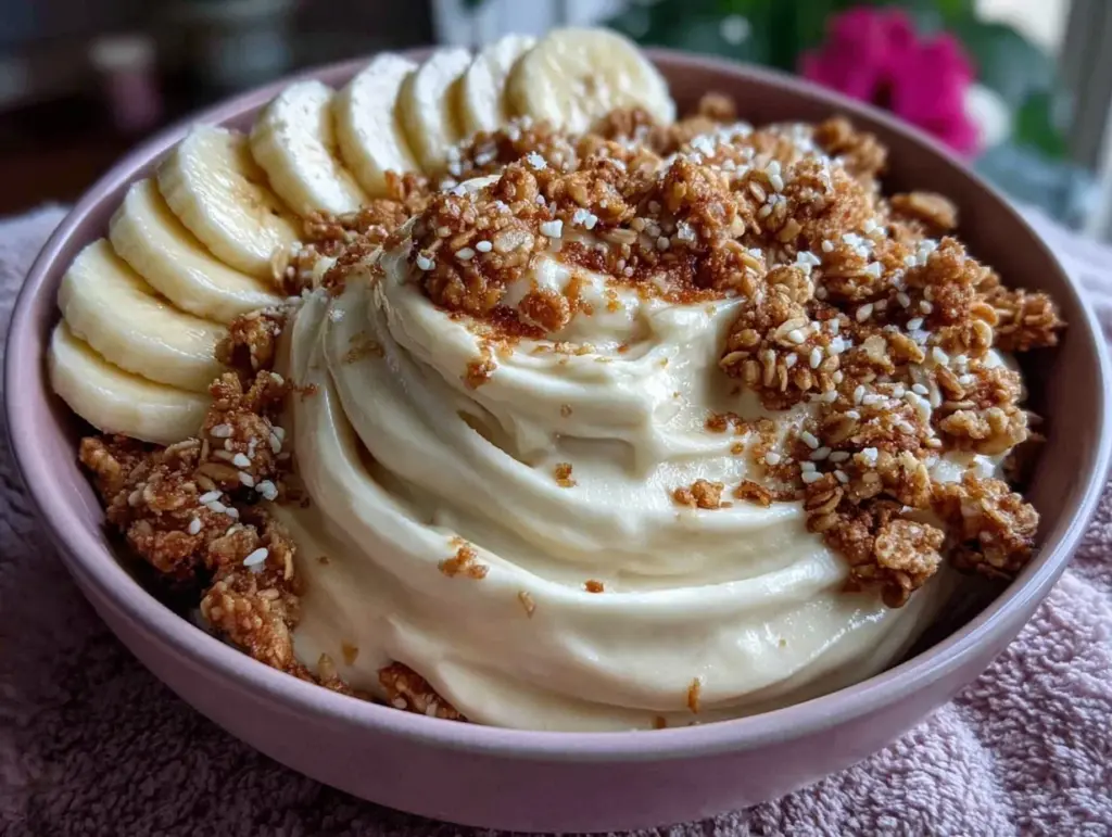 banana nice cream bowl - featured image