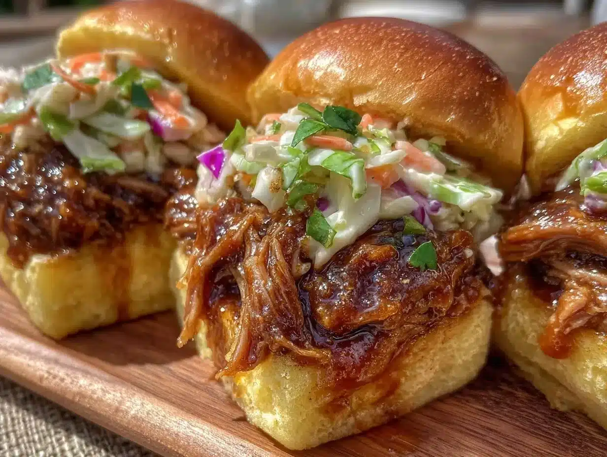 BBQ pulled pork sliders preparation steps