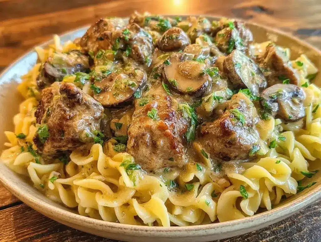 beef stroganoff recipe - featured image
