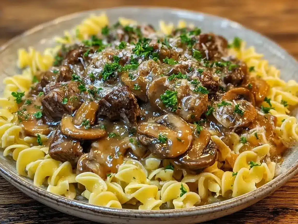 beef stroganoff recipe preparation steps