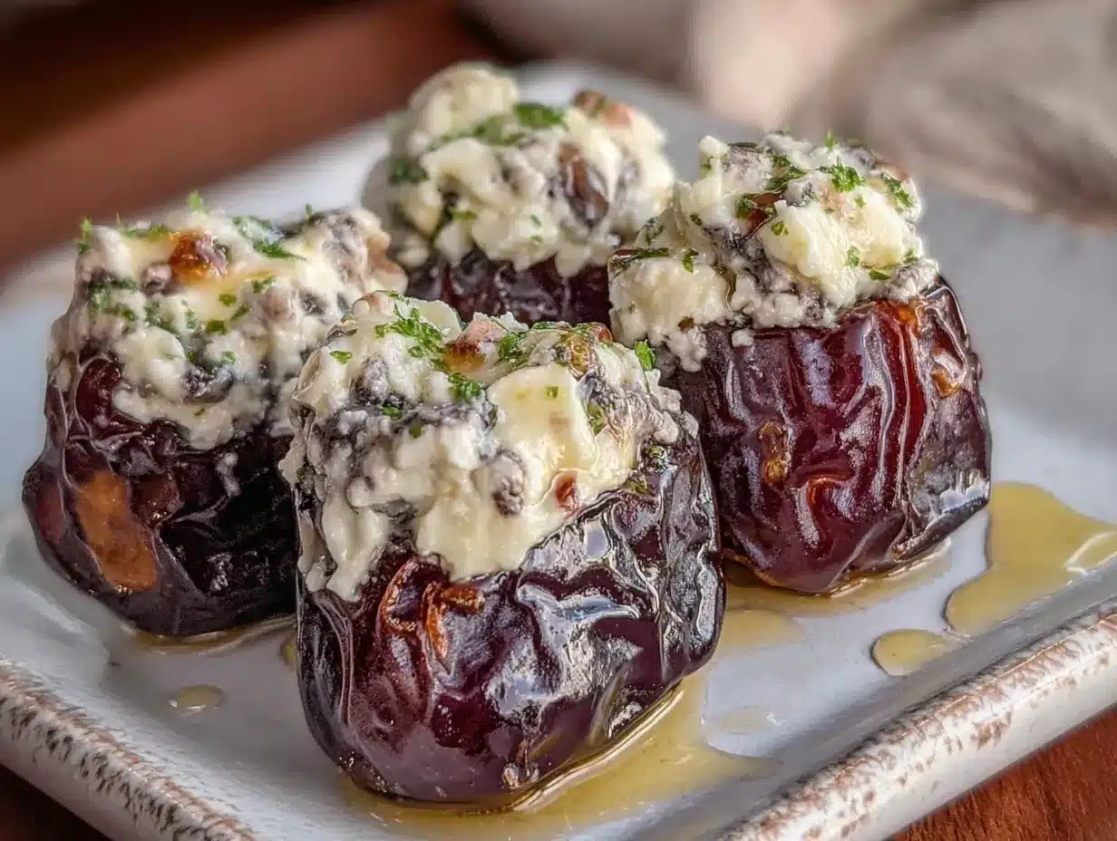blue cheese stuffed dates preparation steps