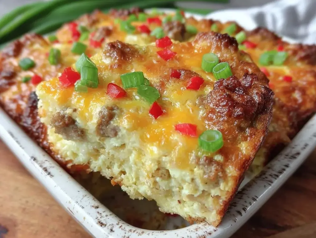 breakfast casserole with sausage - featured image