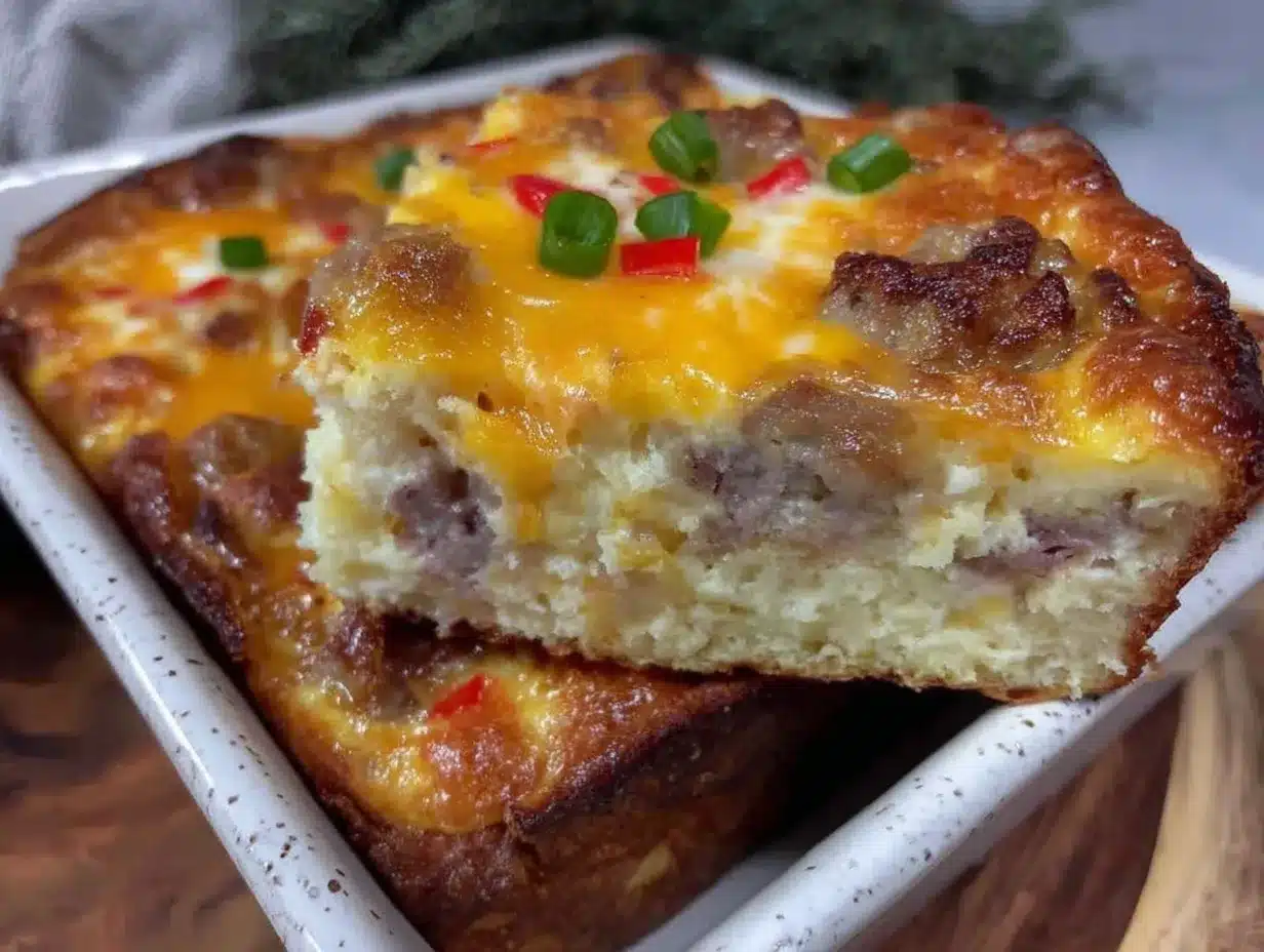 breakfast casserole with sausage preparation steps