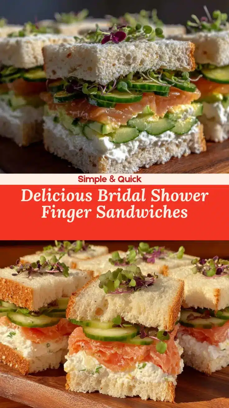 bridal shower finger sandwiches recipe