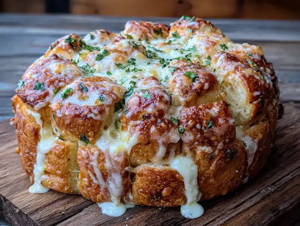 cheesy garlic pull-apart bread - featured image
