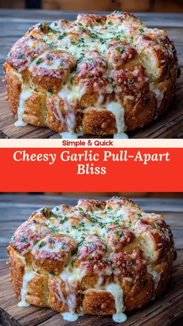 cheesy garlic pull-apart bread recipe