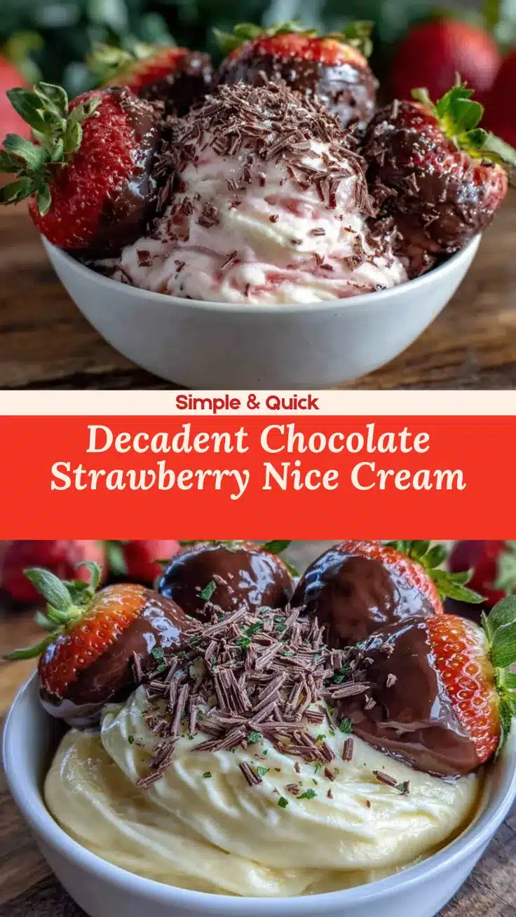 chocolate covered strawberries nice cream bowl recipe