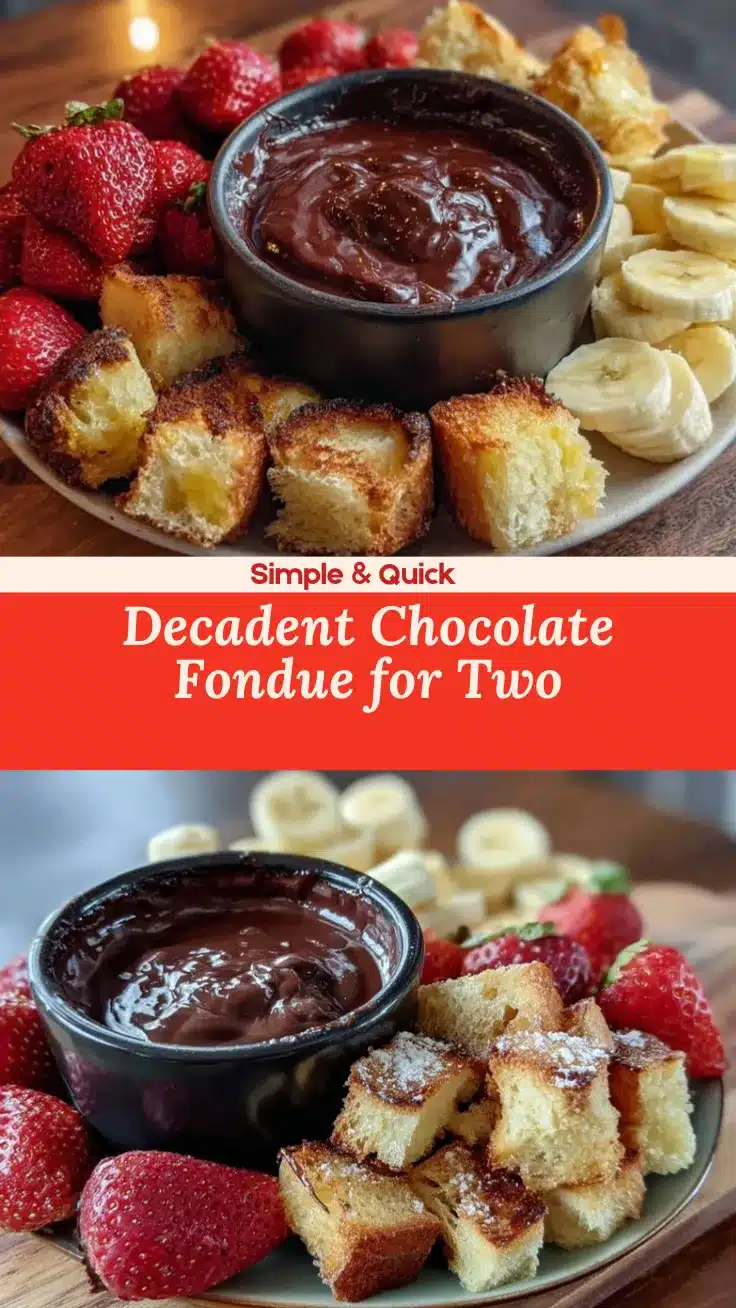 chocolate fondue for two recipe