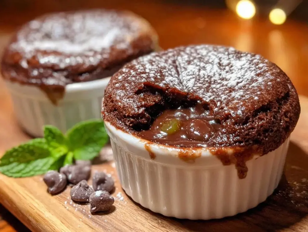 chocolate soufflé for two - featured image