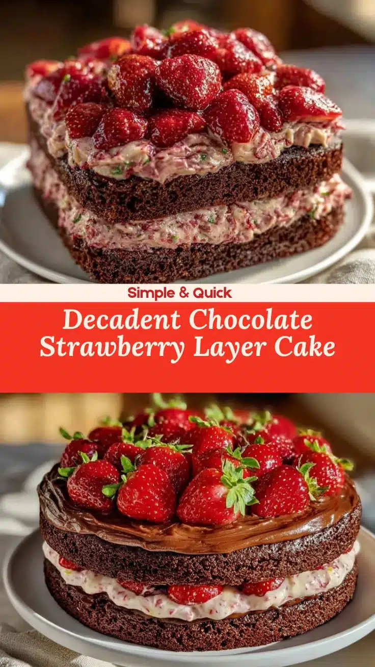 chocolate strawberry layer cake recipe